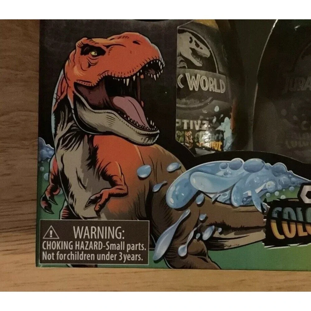 Jurassic World Captive Color Change 3‎ Pack Dinosaurs In Slime, Epic Evolution